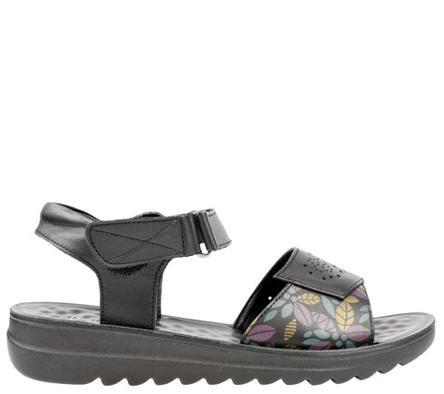 Sandale casual, dama, FORMAZIONE, 27-10 negru, piele naturala